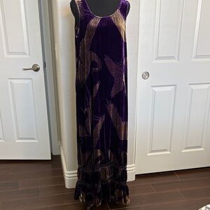 Citron Santa Monica velvet maxi dress and matching layering jacket.